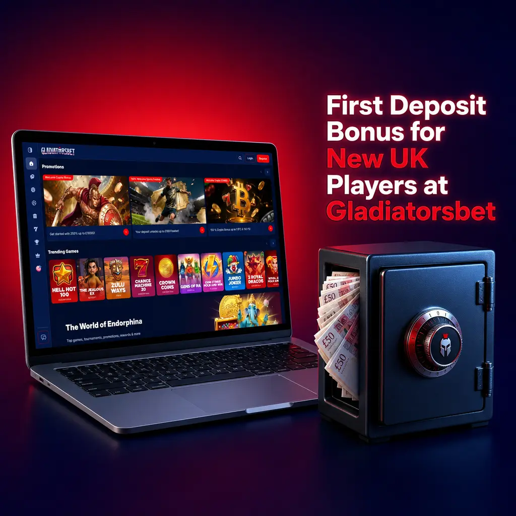 First Deposit Bonus for New UK Players at Gladiatorsbet