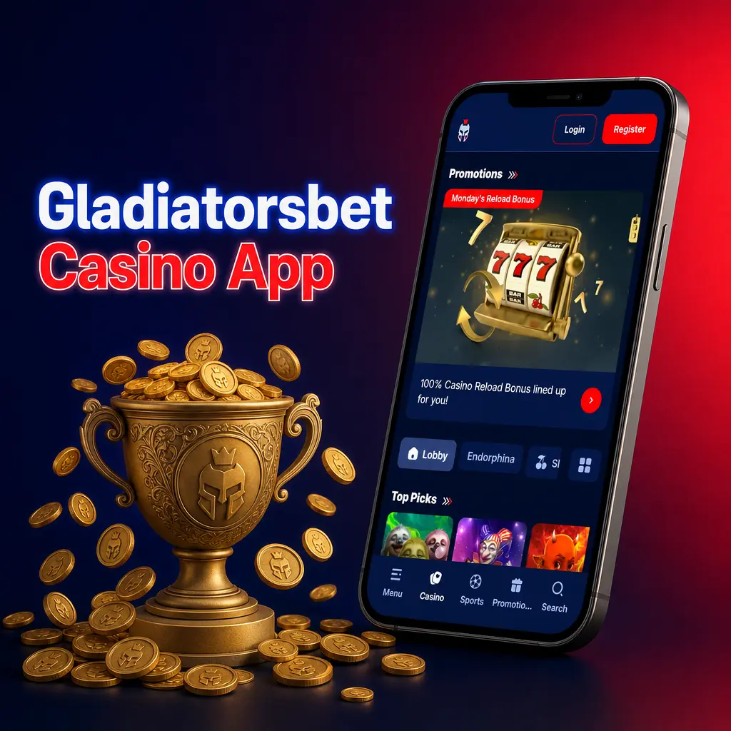 Gladiatorsbet Casino App on mobile device