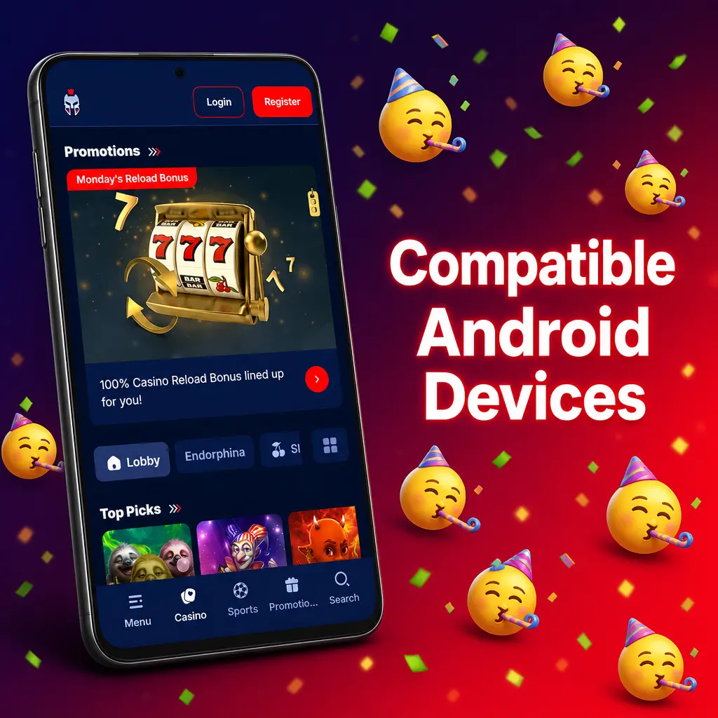 Compatible Android devices for Gladiatorsbet app