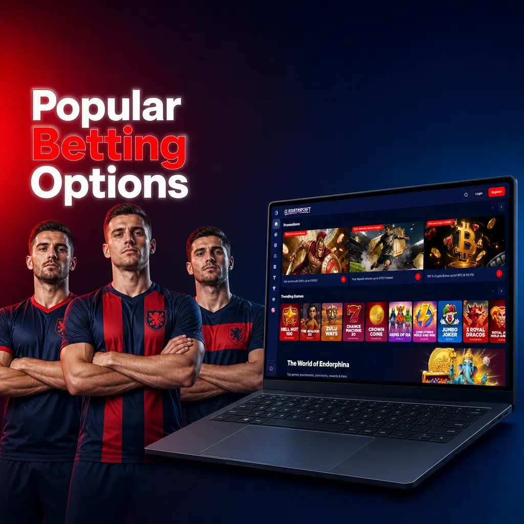 Popular Betting Options on Gladiatorsbet