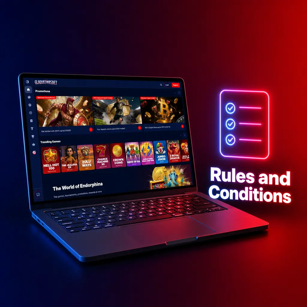 Rules and Conditions for Gladiatorsbet UK players