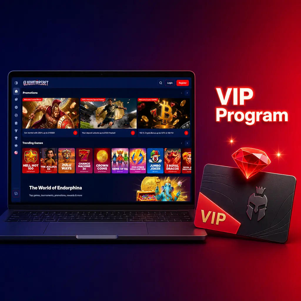 VIP Program tiers and rewards at Gladiatorsbet