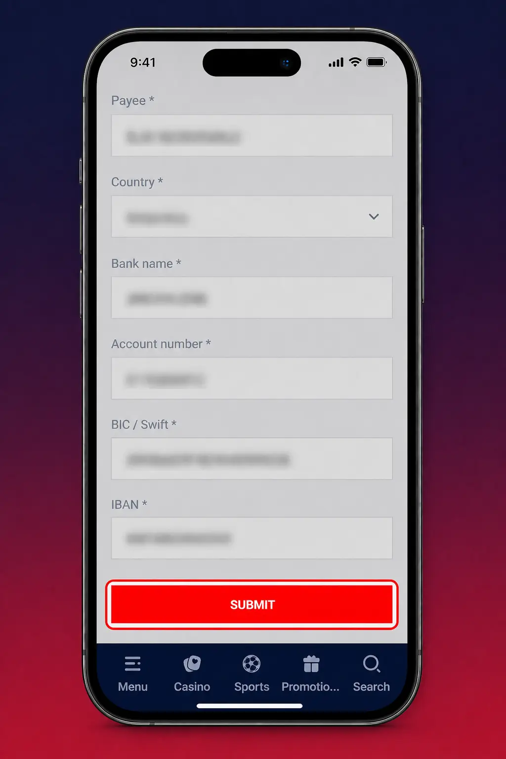 Gladiatorsbet app deposit steps on iOS and Android showing payment methods and cashier navigation for UK players