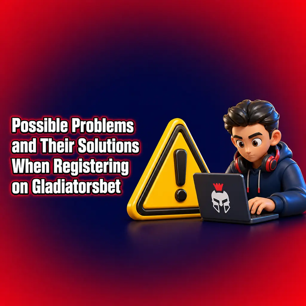 Common registration problems and solutions on Gladiatorsbet
