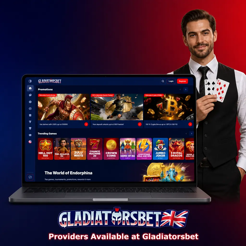 Live casino providers at Gladiatorsbet including Evolution, Pragmatic Play Live and Playtech