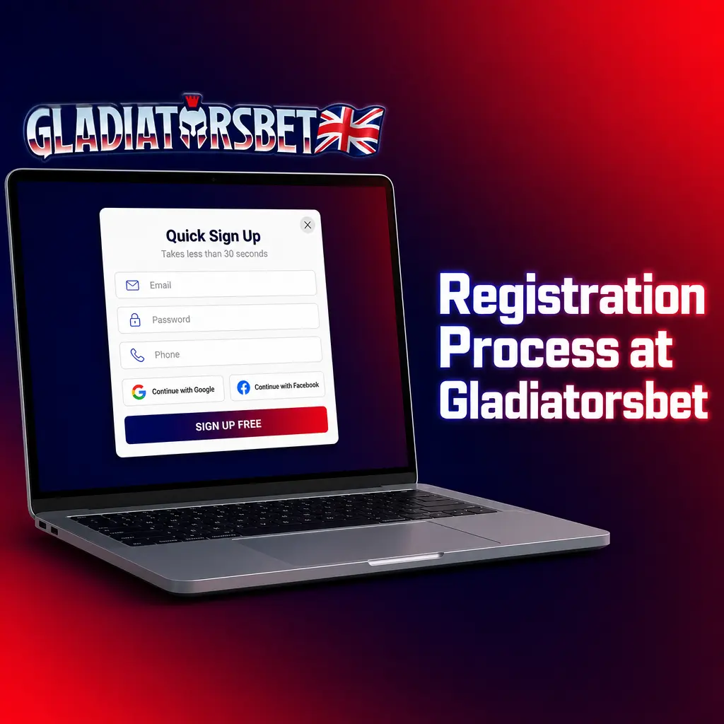 Gladiatorsbet registration process steps